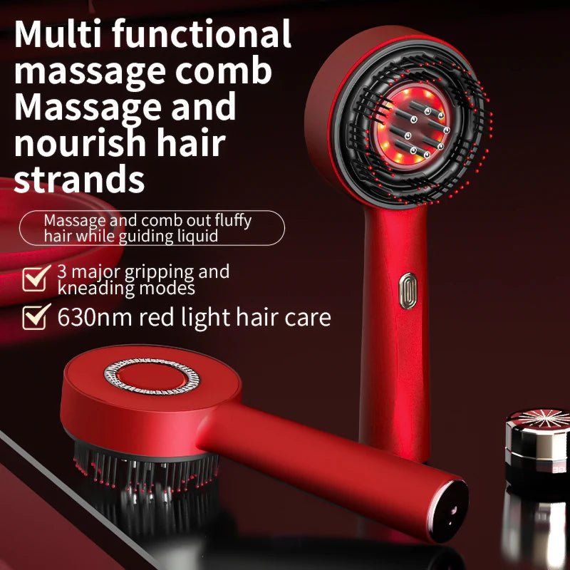 Red Light Therapy Scalp Massage Brush