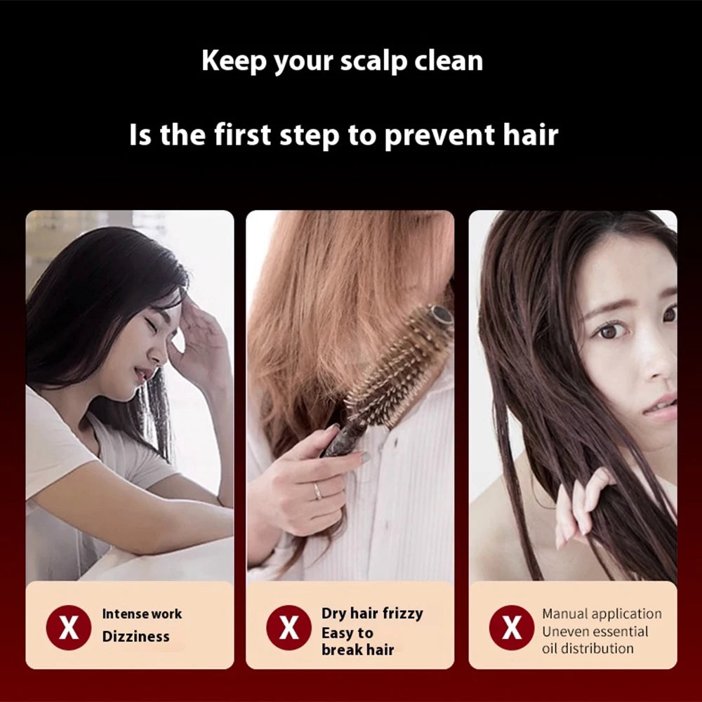 Red Light Therapy Scalp Massage Brush