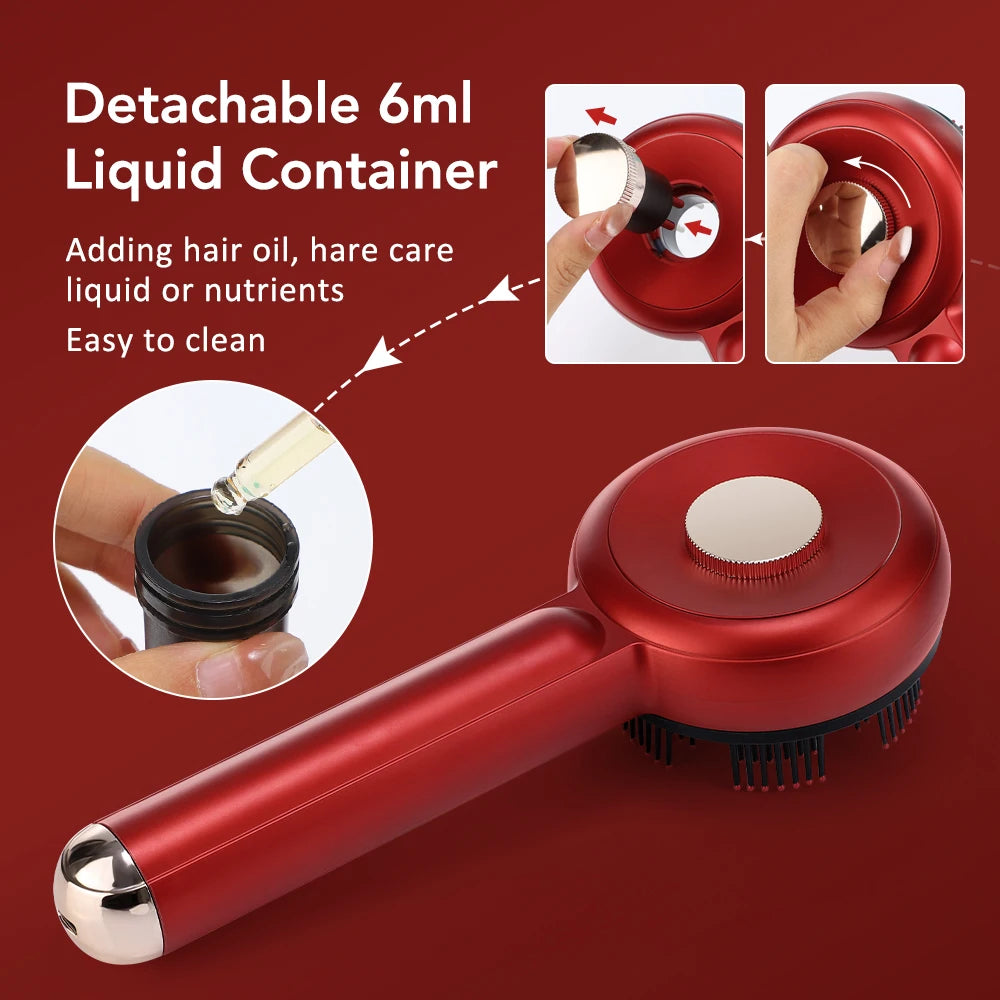 Red Light Therapy Scalp Massage Brush