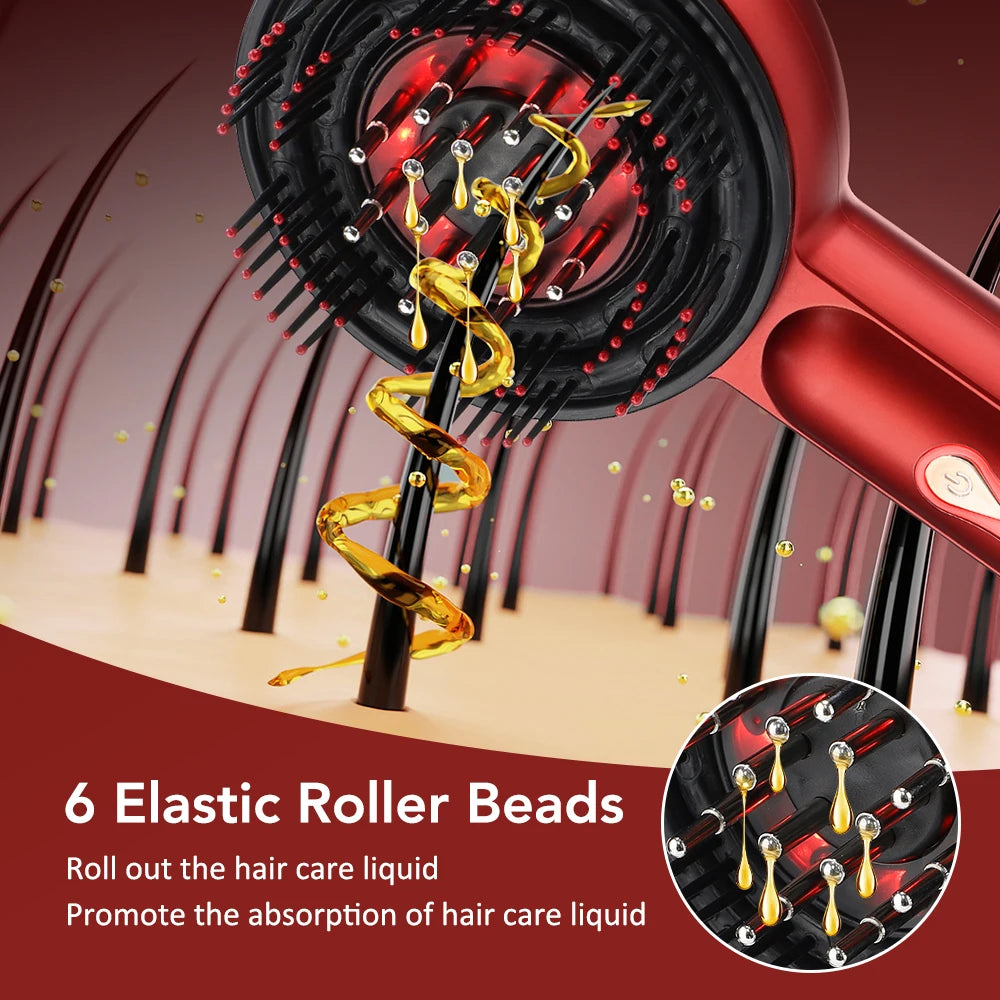 Red Light Therapy Scalp Massage Brush