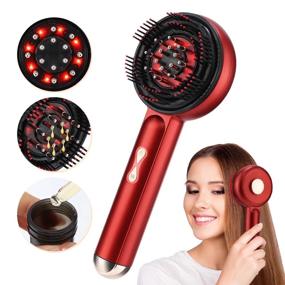 Red Light Therapy Scalp Massage Brush