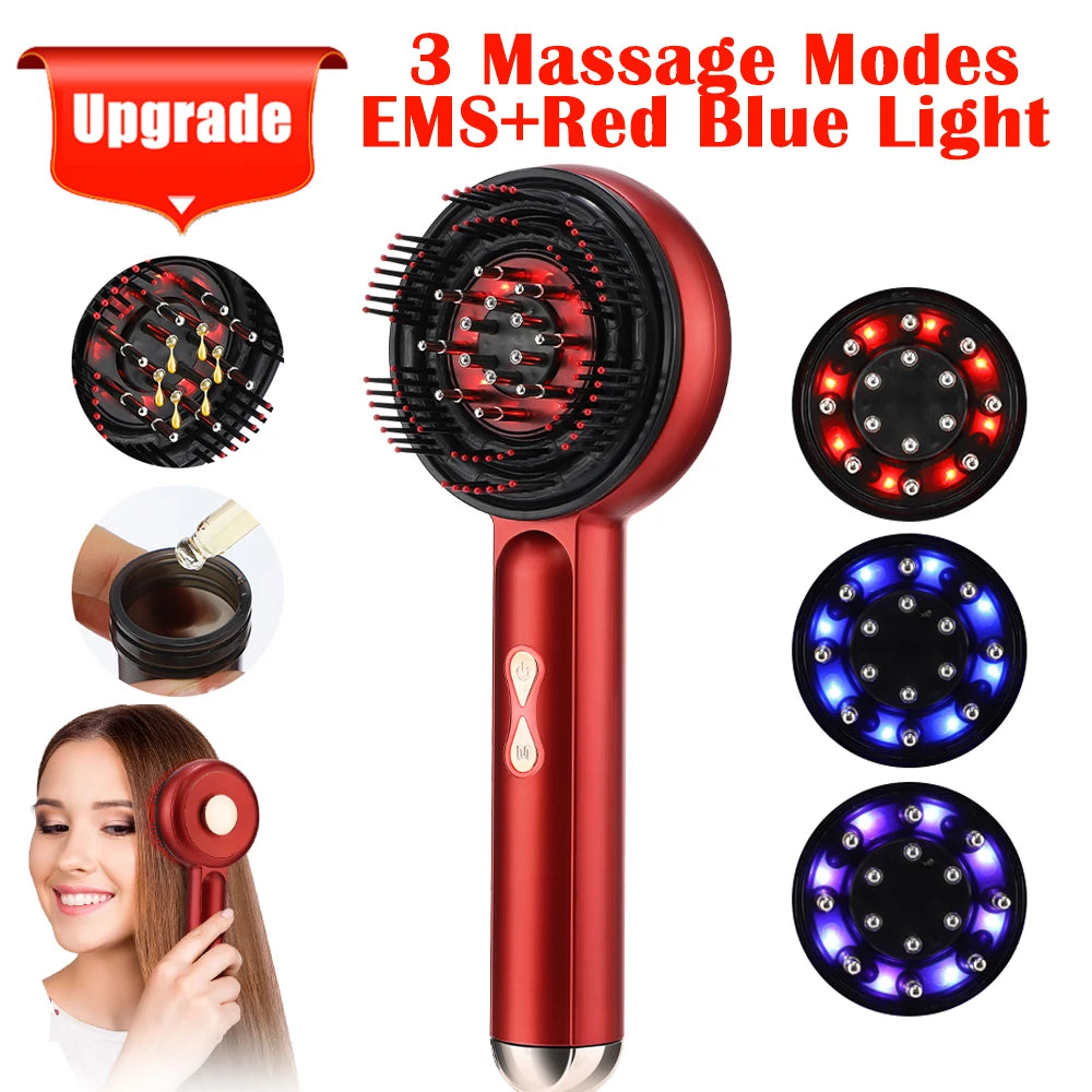 Red Light Therapy Scalp Massage Brush
