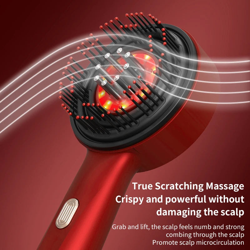 Red Light Therapy Scalp Massage Brush