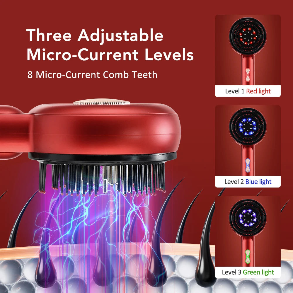 Red Light Therapy Scalp Massage Brush