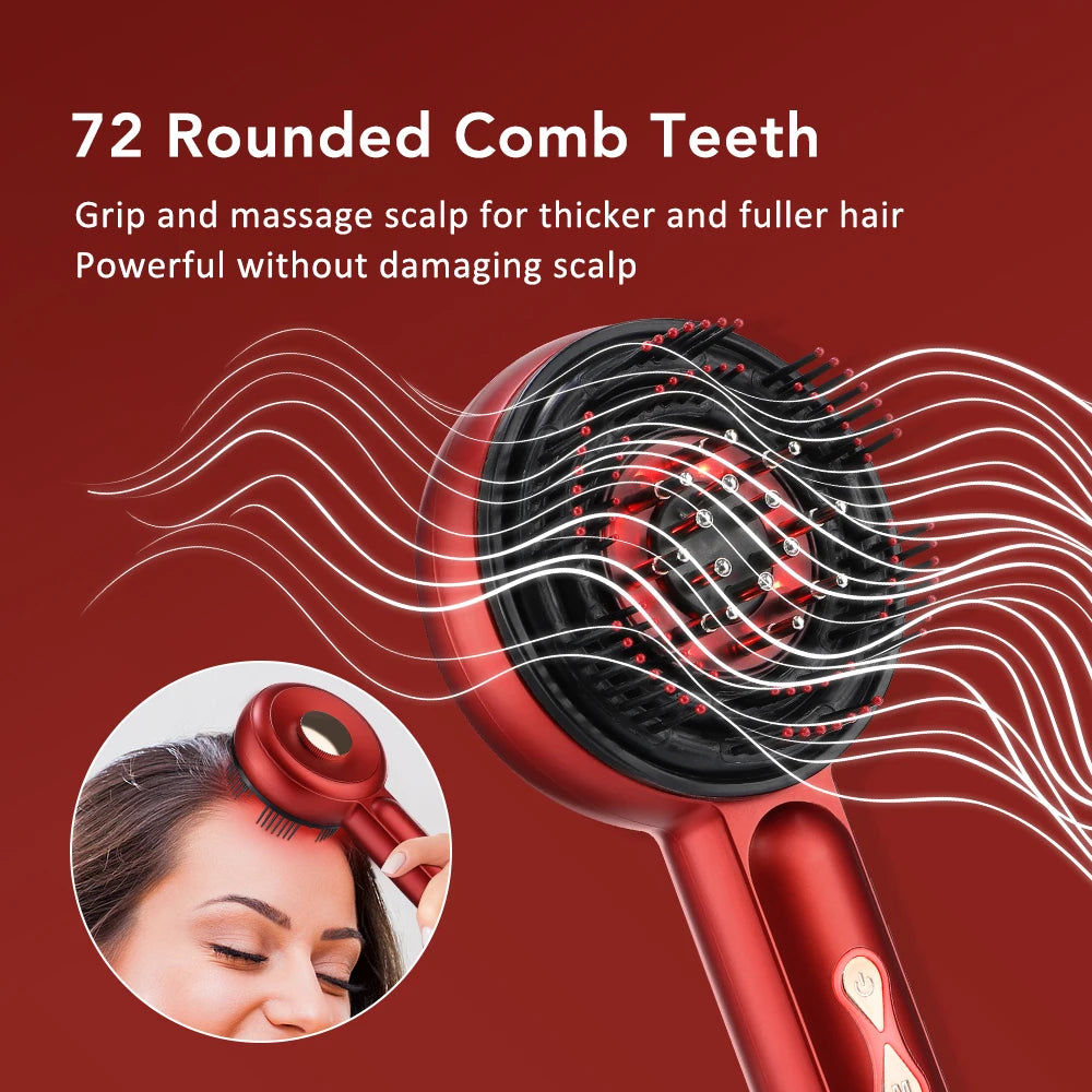 Red Light Therapy Scalp Massage Brush
