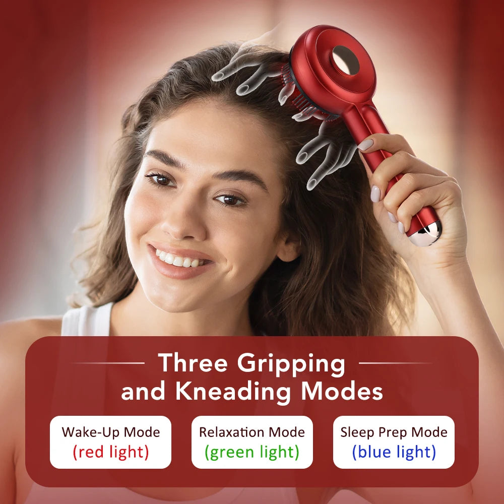 Red Light Therapy Scalp Massage Brush